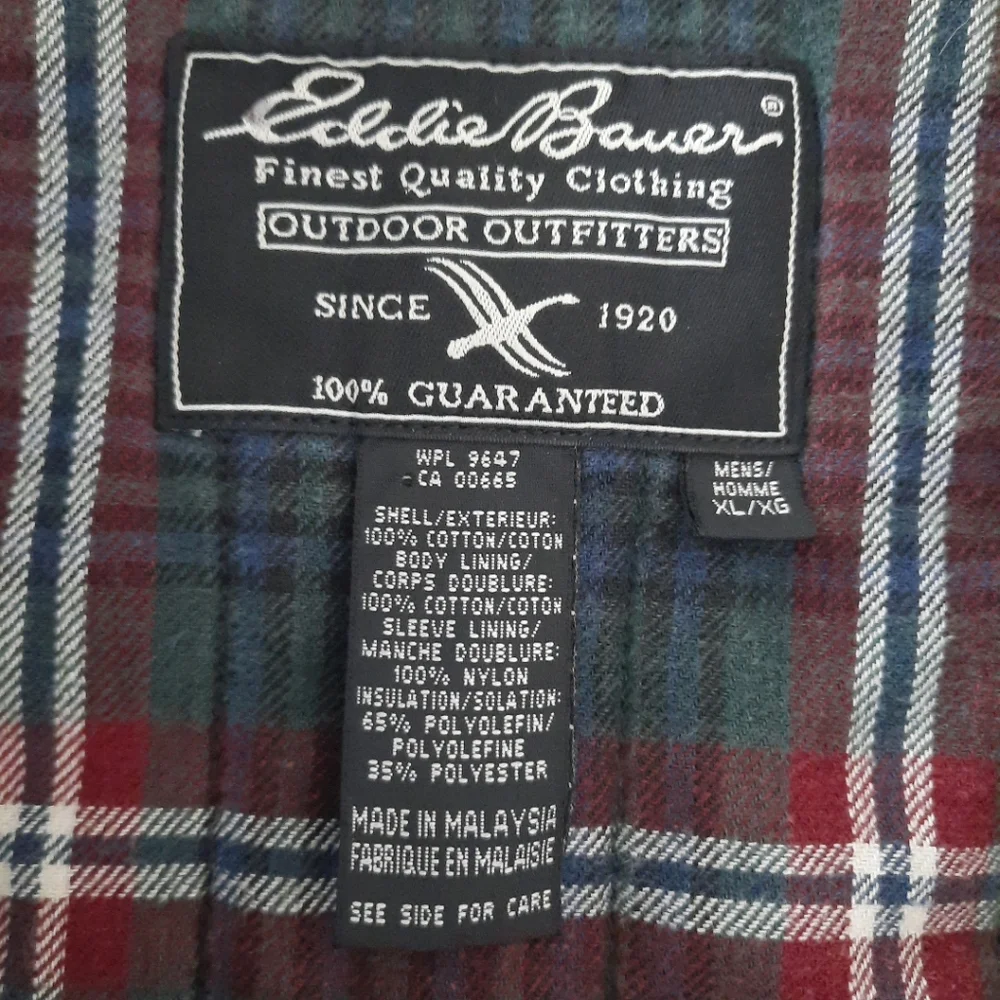 Eddie Bauer Olive Green Military Field Jacket